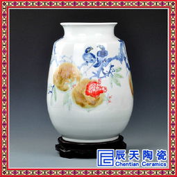 厂家供应 陶瓷工艺品家居摆件 青花瓷花瓶定做